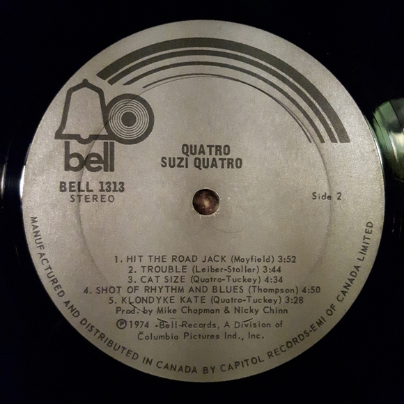 Suzi Quatro - Quatro - Vinyl LP Record - Picture 4 of 4